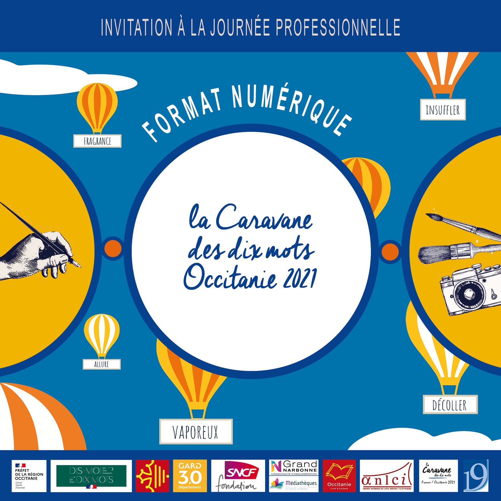 La Journée professionnelle de la Caravane des dix mots Occitanie 2021 se déroulera à distance le 25 mars 2021