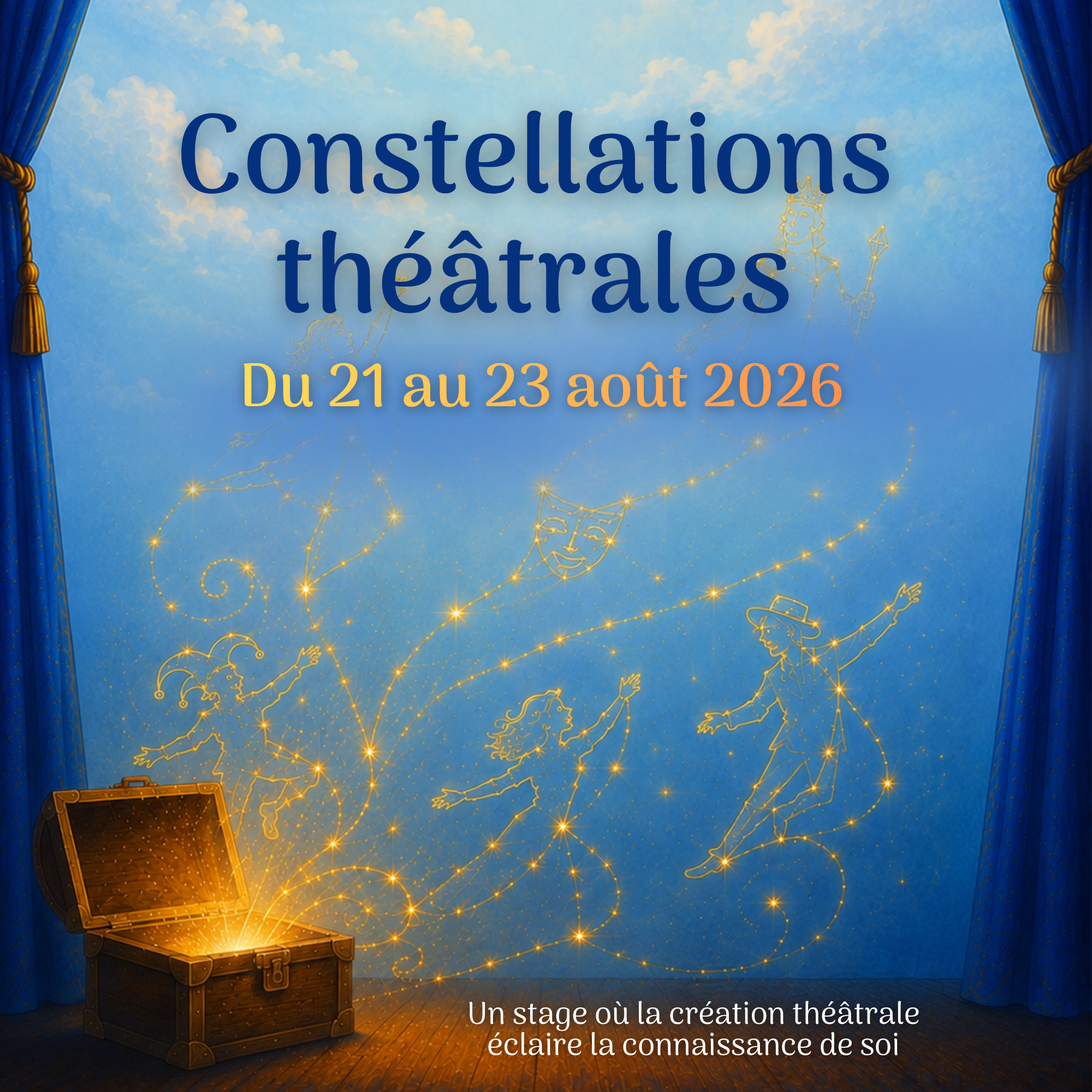 You are currently viewing Stage adultes – Constellations théâtrales – 21 au 23 août 2026